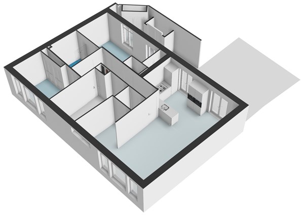 Floor plan - Van Hogendorpstraat 865, 1051 CD Amsterdam 